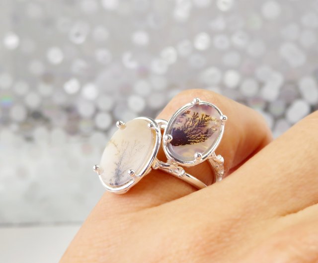 デンドリティック アゲートリング / Dendritic Agate Ring 5a