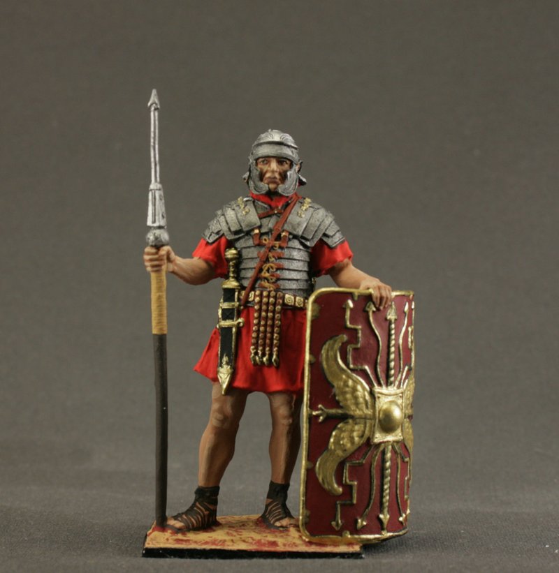 Toy tin soldiers 54 mm 1/32 Scale Miniature Art Model Unique Gift for Man - 玩偶/公仔 - 其他金屬 灰色