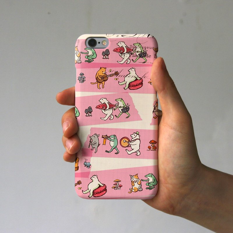 iPhone case masking tape pink - เคส/ซองมือถือ - พลาสติก สึชมพู