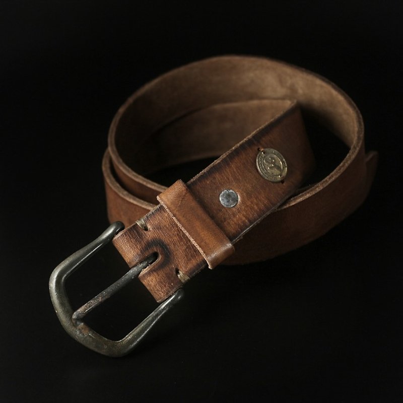 HEYOU Handmade - Vintage Style - Type.1 - Belts - Genuine Leather Brown