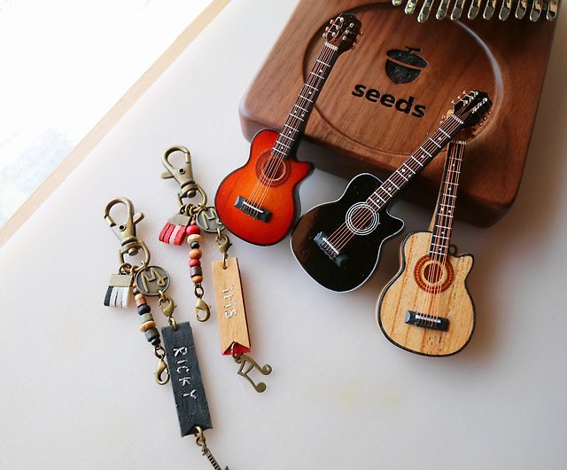 Mini Wooden Guitar Model Instruments Musical Gift Decor CraftExquisite 