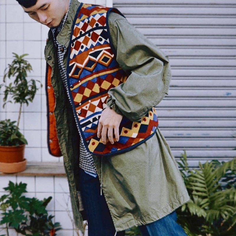 M65 Fishtail Parka Full Set - เสื้อโค้ทผู้ชาย - ไฟเบอร์อื่นๆ สีเขียว