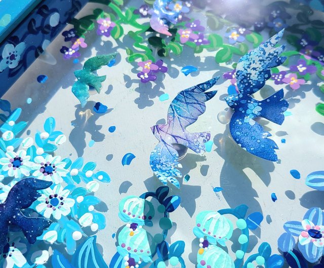 妖精と花をテーマにしたガラスオブジェ｜多彩で透明感あふれるアート作品 1_d62da19a7ac819b58d2868e83237