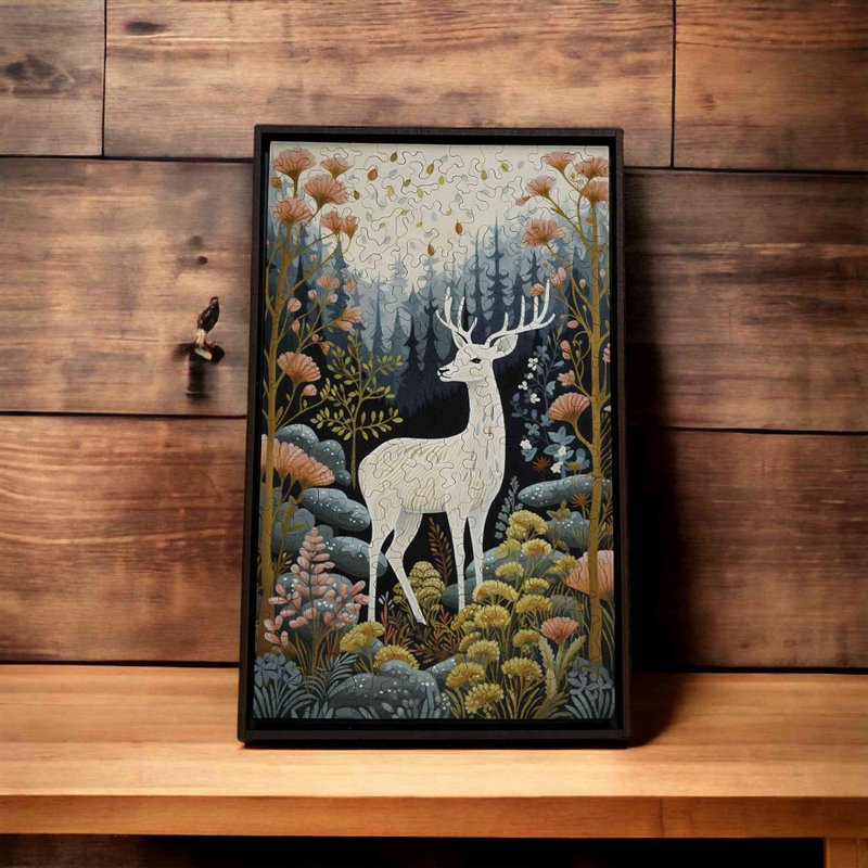 森鹿-藏【壁虎拼圖】 - 裝飾/擺設  - 木頭 多色