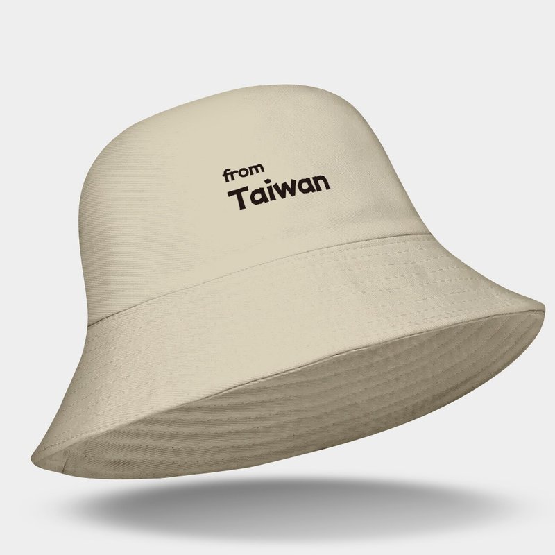 【5款顏色可選】from Taiwan 純棉漁夫帽 029 - 帽子 - 棉．麻 卡其色