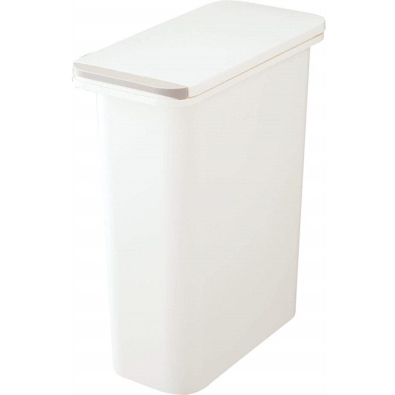 Japan RISU (H&H series) deodorant push-type trash can 20L (white) - Trash Cans - Plastic 