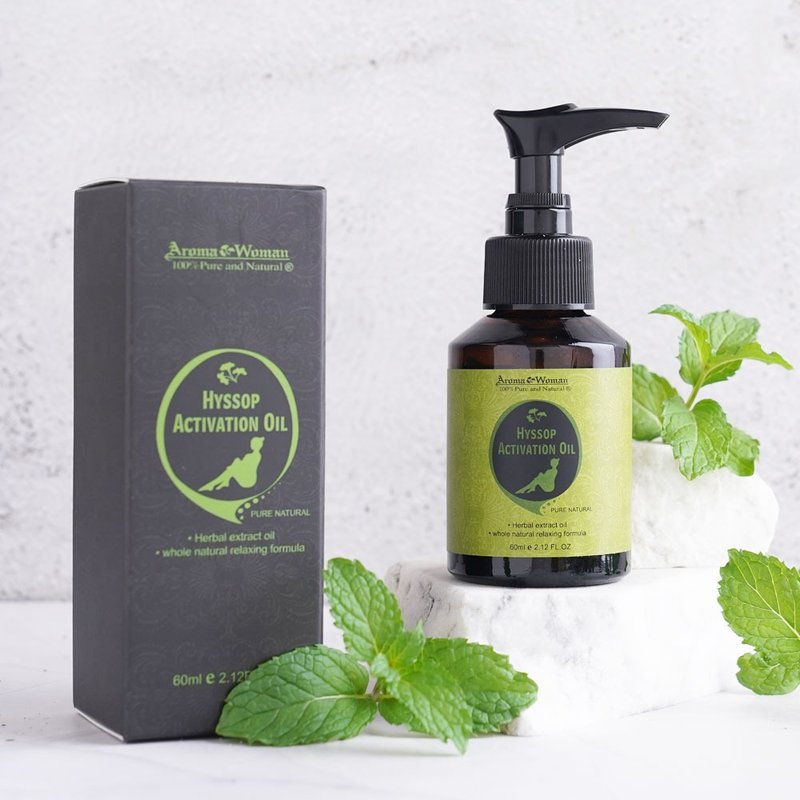 牛膝草舒緩修復精油60ml x 6-清爽香氣-涼感精油 - 身體乳/按摩油 - 精油 綠色