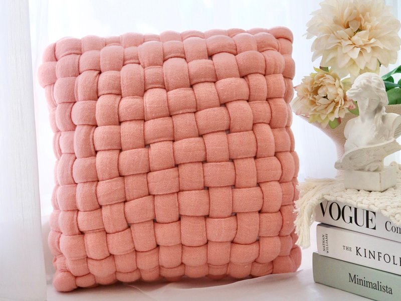 【材料包】歐式抱枕-冰島毛線材料包/巨型毛線/胖胖包 - 枕頭/抱枕 - 棉．麻 