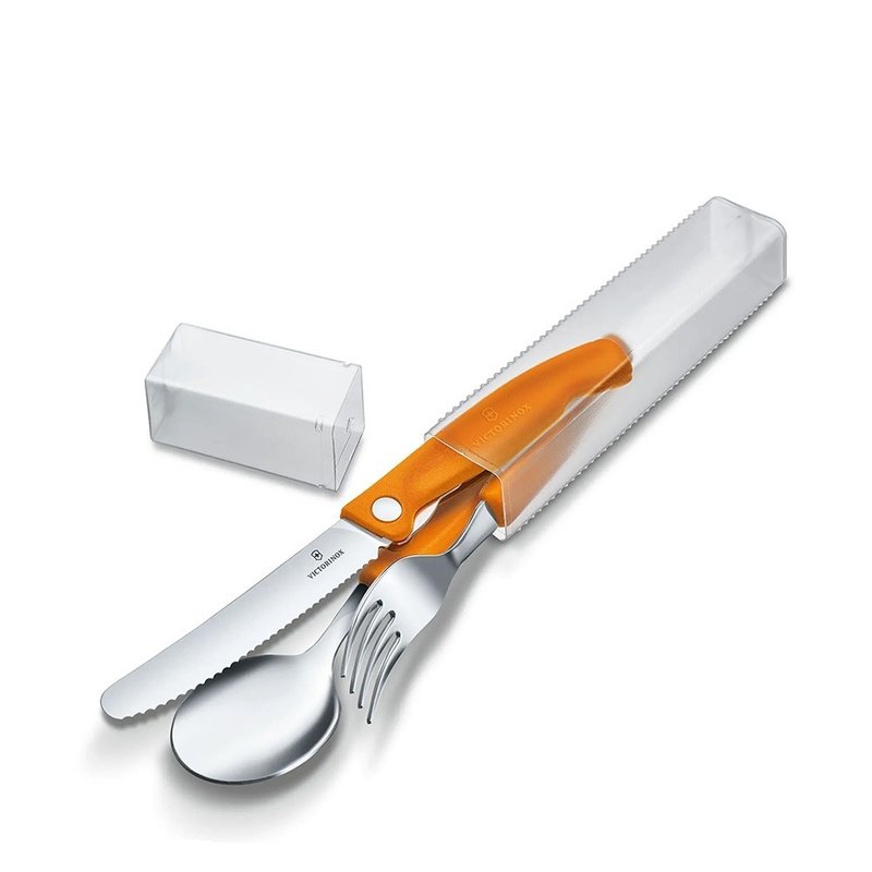 VICTORINOX 瑞士維氏 Swiss Classic 餐具三件組 橘 6.7192.F9 - 廚具 - 其他材質 橘色