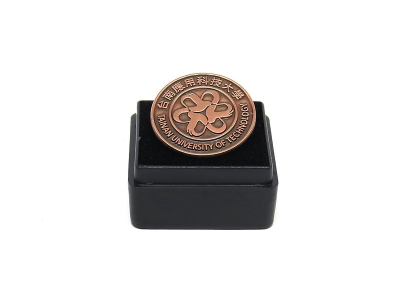 南應大金屬徽章 – 鍍古紅銅 - 其他 - 其他金屬 咖啡色