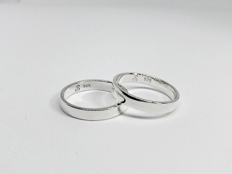 S Lee-925 silver hand-made thick version ring / ring custom - แหวนทั่วไป - โลหะ 