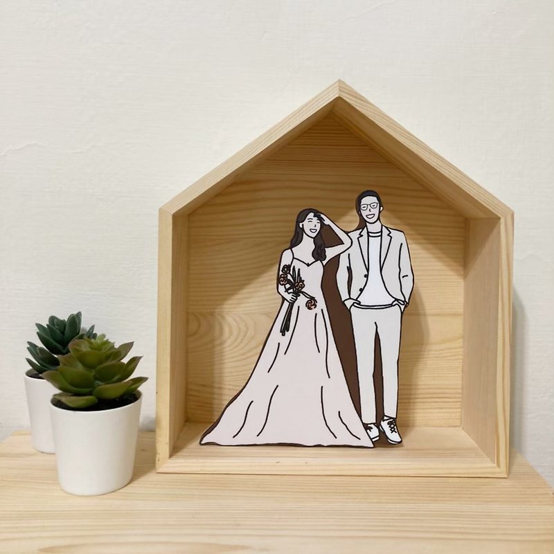 【customized】Hanna series: photo frame  Valentine Day Recommend - Picture Frames - Wood Brown