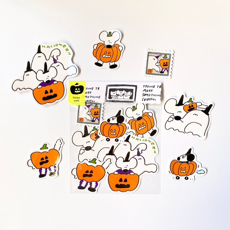 Halloween Vinyl Stickers - สติกเกอร์ - กระดาษ 