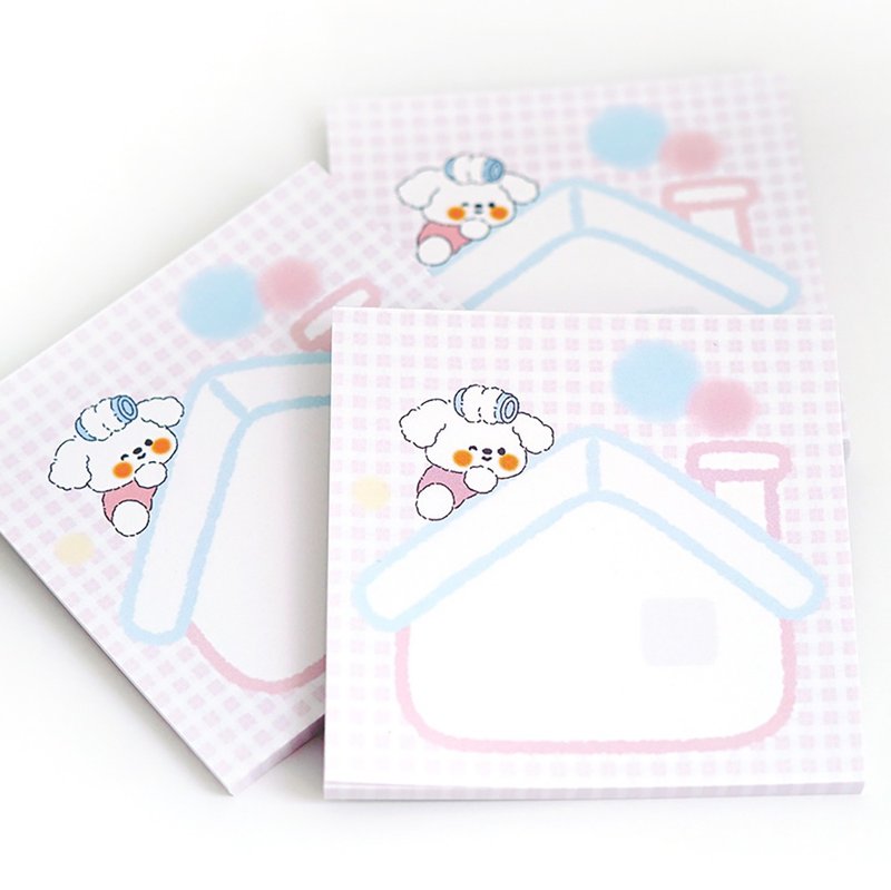 Cozy house memopad - 便條紙/便利貼 - 紙 