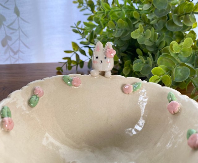 Personalised rabbit fashion bowl