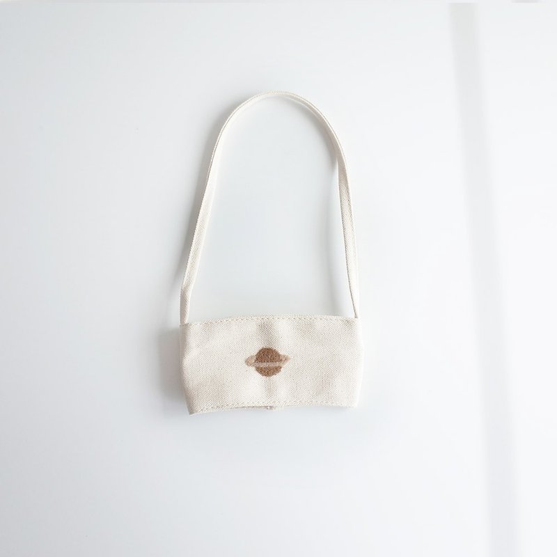 [Q-cute] Empty Drink Bag Series-Big Saturn - ถุงใส่กระติกนำ้ - ผ้าฝ้าย/ผ้าลินิน หลากหลายสี