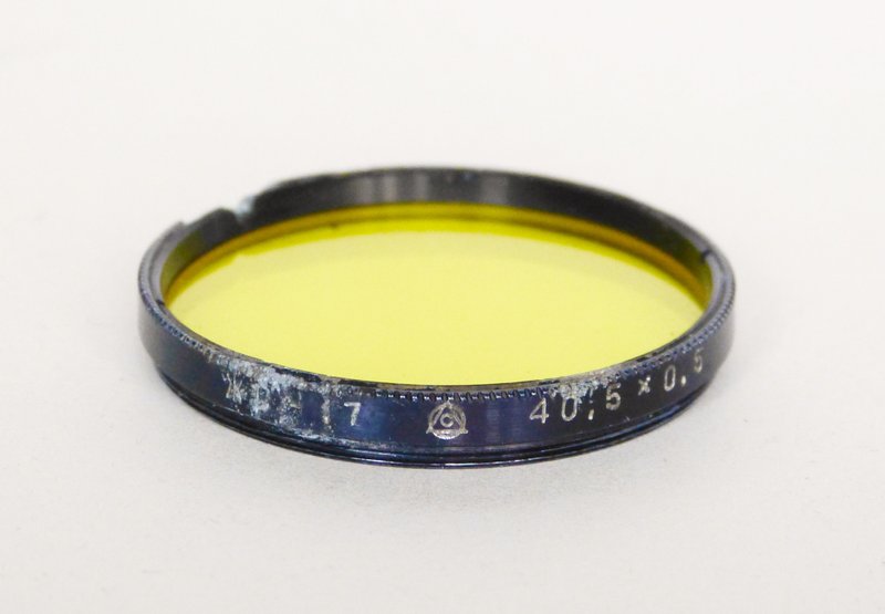 ZhS-17 40.5mm yellow lens filter 40.5x0.5 40,5x0,5 USSR LZOS for Jupiter-8 - 相機/拍立得/底片相機 - 其他材質 黃色