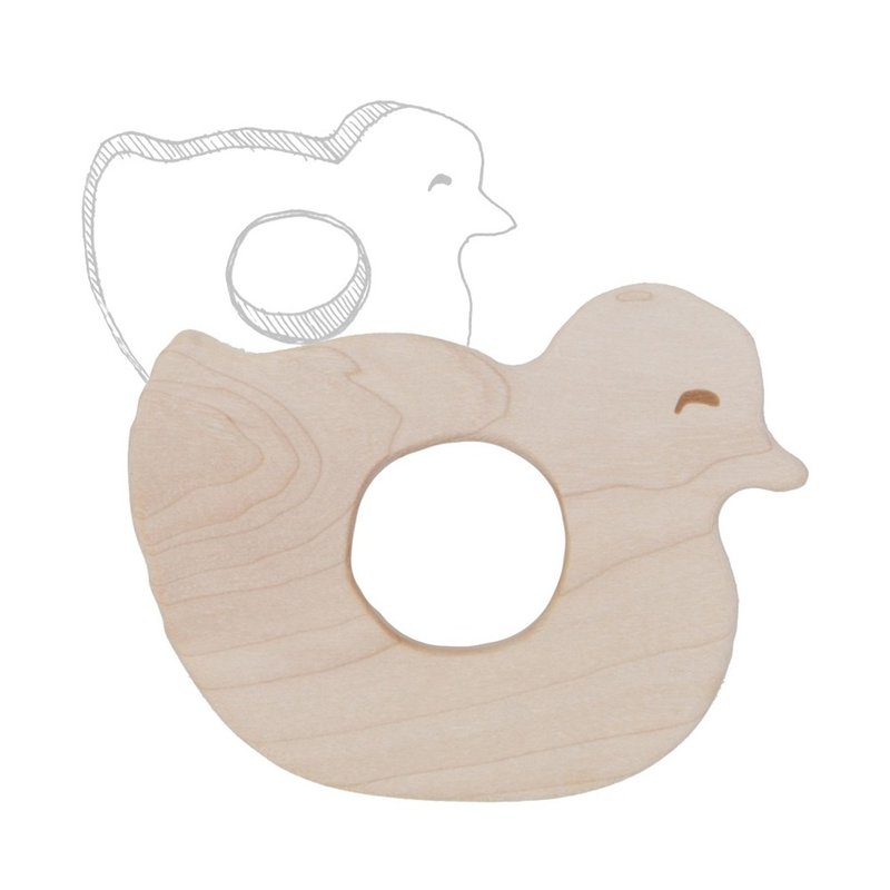 Wooden Story - 固齒器 - 小鴨 - 寶寶/兒童玩具/玩偶 - 木頭 
