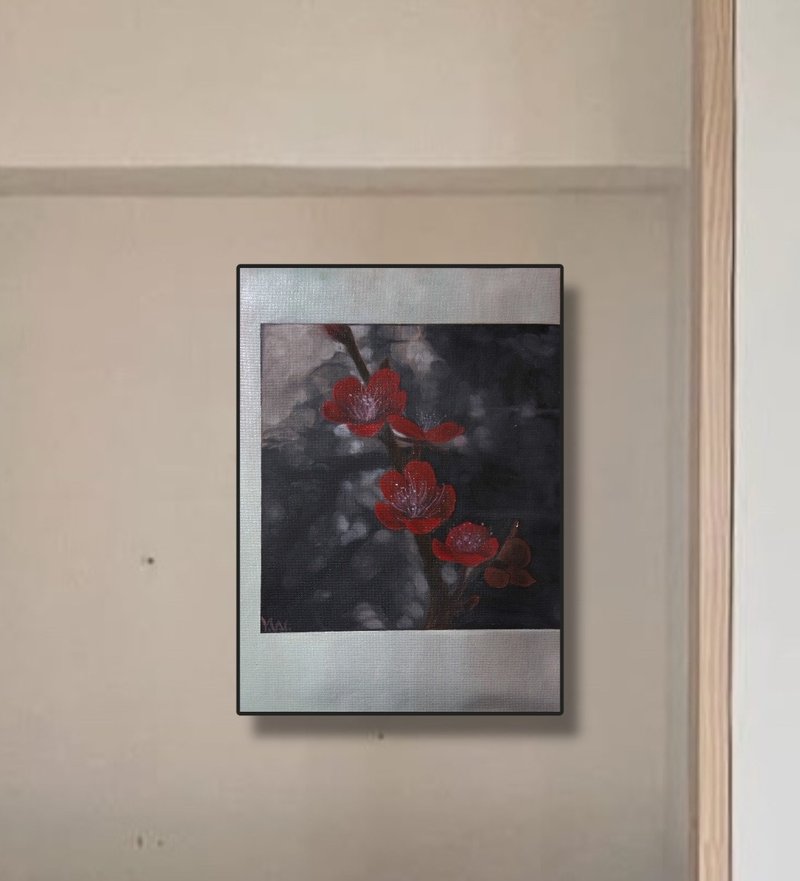 *Jing Mei Hong* Hand-Painted Oil Painting - Not a Print - โปสเตอร์ - ผ้าฝ้าย/ผ้าลินิน 