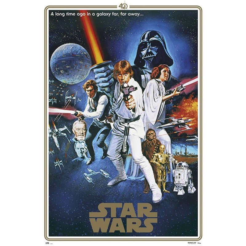 [Star Wars] Star Wars Star Wars Tetralogy: First Dawn 40th Anniversary Poster - โปสเตอร์ - วัสดุอื่นๆ หลากหลายสี