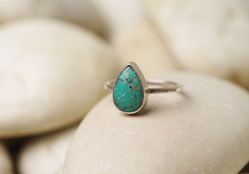 Turquoise silver ring - General Rings - Gemstone Green