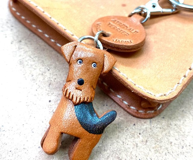 Buy Genuine Leather Dog Key Chain Dog Lover Gift Handmade Dog