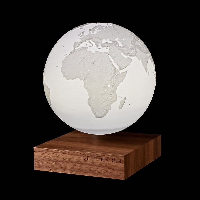 [The earth is the earth in the air] Magnetic levitation wireless charging earth light - Items for Display - Wood White