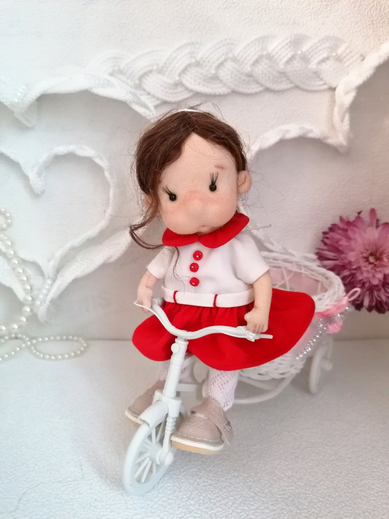 Handmade doll, DIY doll, Soft doll, textile doll, organic doll, decor - ตุ๊กตา - วัสดุอื่นๆ 