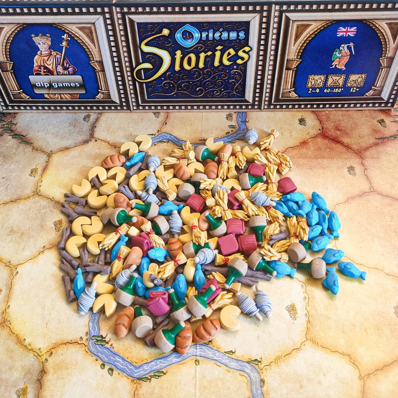 Deluxe Resource Tokens compatible with Orleans Stories board game - Board Games & Toys - Other Materials 