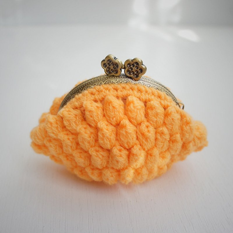 Ba-ba handmade Popcorn crochet coinpurse No.C1064 - กระเป๋าเครื่องสำอาง - วัสดุอื่นๆ 