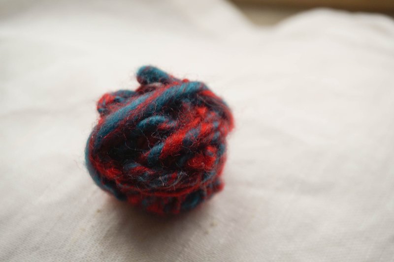 DIY手捻線球包 | 手紡線 - 編織/刺繡/羊毛氈/縫紉 - 羊毛 紅色