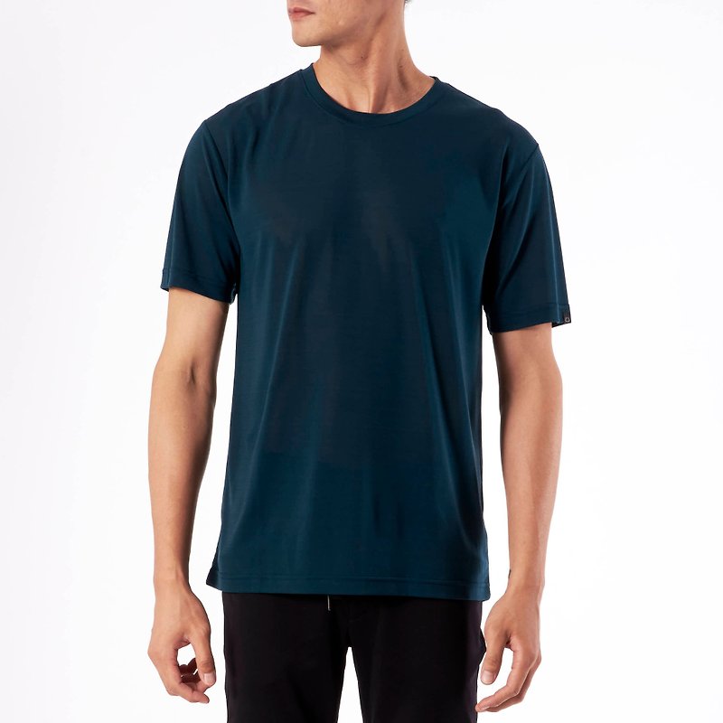 Cottonseed 068 round neck Tee- dark green - Men's T-Shirts & Tops - Other Materials Green