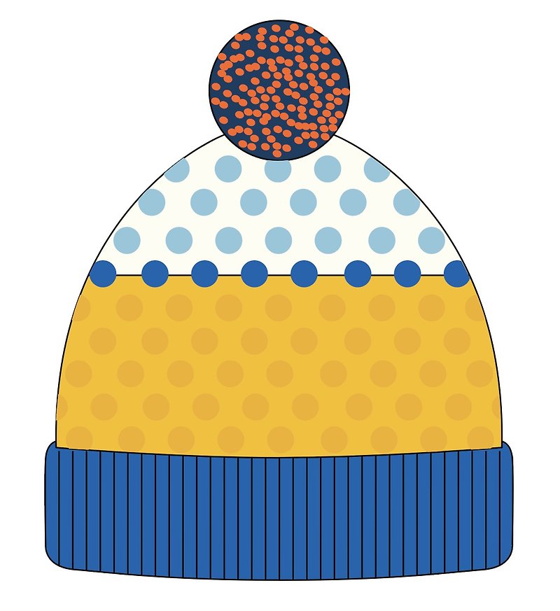 Customized woolen beanie for Mei-Han - หมวก - ผ้าฝ้าย/ผ้าลินิน สีเหลือง
