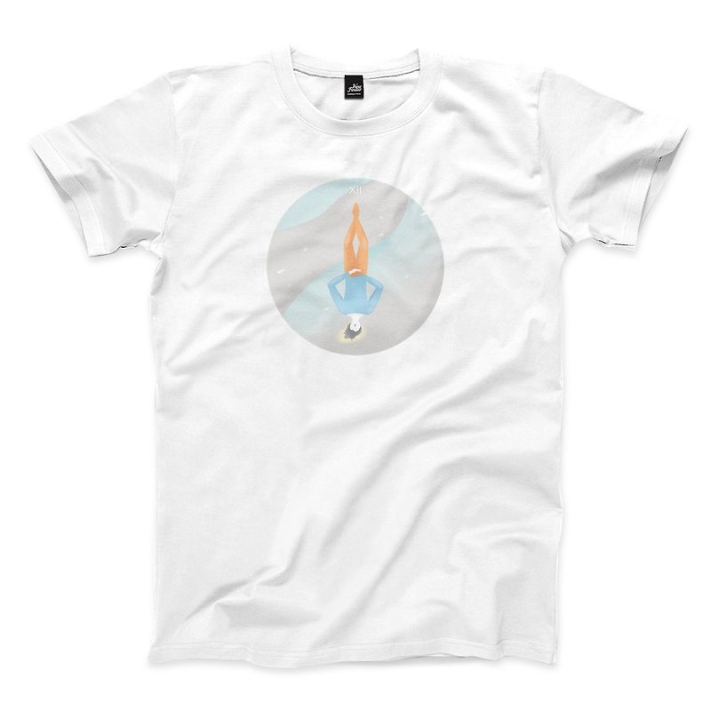 Hanging Man-White-Unisex T-shirt