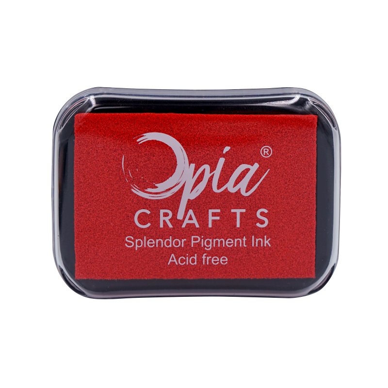 OPIA quick-drying oil-based stamp pad. Red - ตราปั๊ม/สแตมป์/หมึก - สี สีแดง