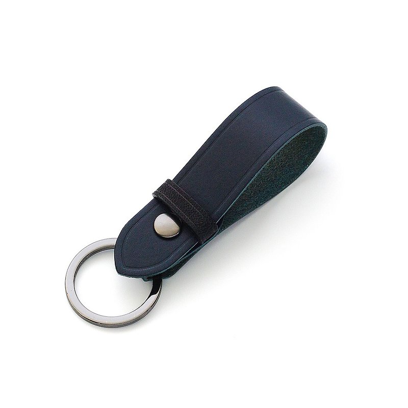 Buttero I Key Ring Holder  I Fob Chain - Keychains - Genuine Leather Blue