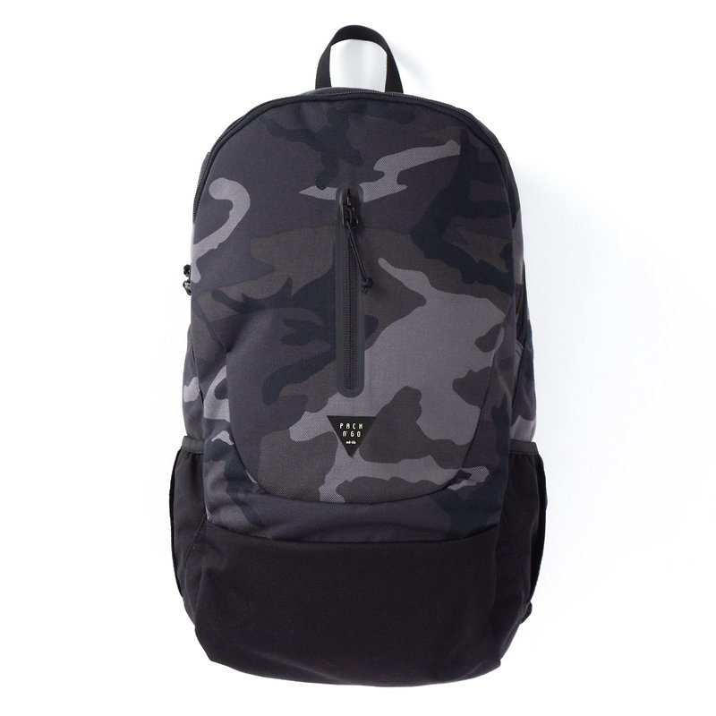 Travel Backpack - Black // Black Camo (BA106) - Backpacks - Nylon Green