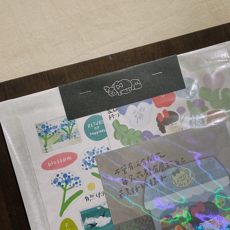 FAs floral sticker card set/postcard stickers - สติกเกอร์ - กระดาษ หลากหลายสี