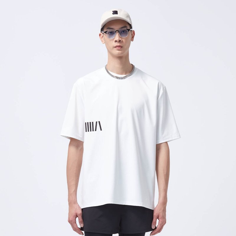 COZEE-Antibacterial and Deodorant Wide Top-Champagne White - Men's T-Shirts & Tops - Polyester White