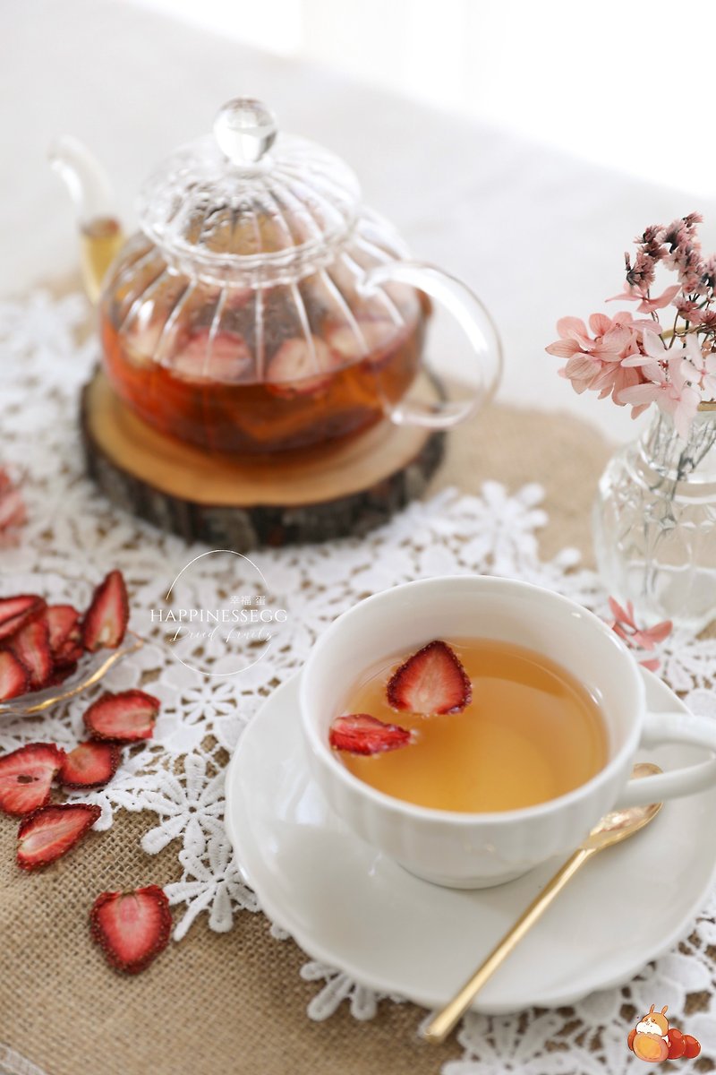 【Strawberry Season】Strawberry Honey Fragrant Black Tea - Tea - Fresh Ingredients 