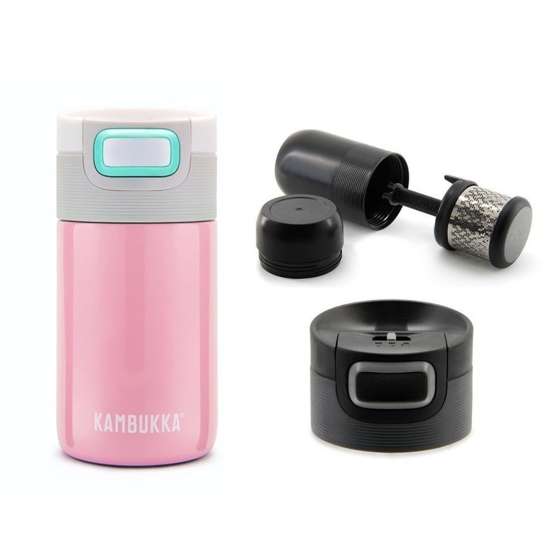 【轉運來】Enta Thermal Mug (300ml) Pink + Lid for Enta + Tea Catcher for Enta - กระบอกน้ำร้อน - วัสดุอีโค 