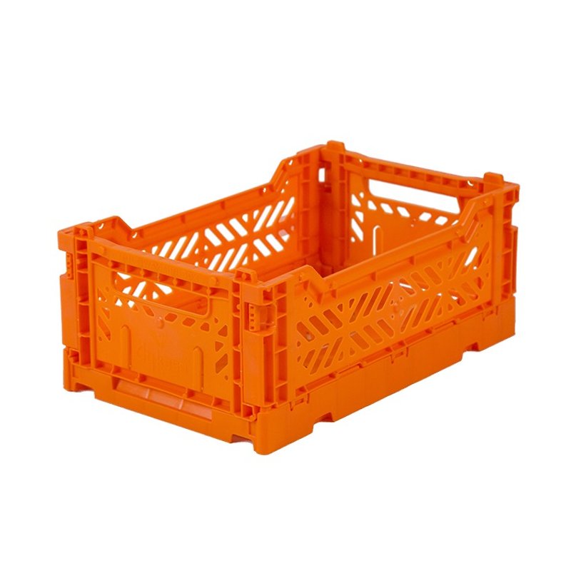 Turkey Aykasa Folding Storage Basket (S)-Orange Red - Storage - Plastic 