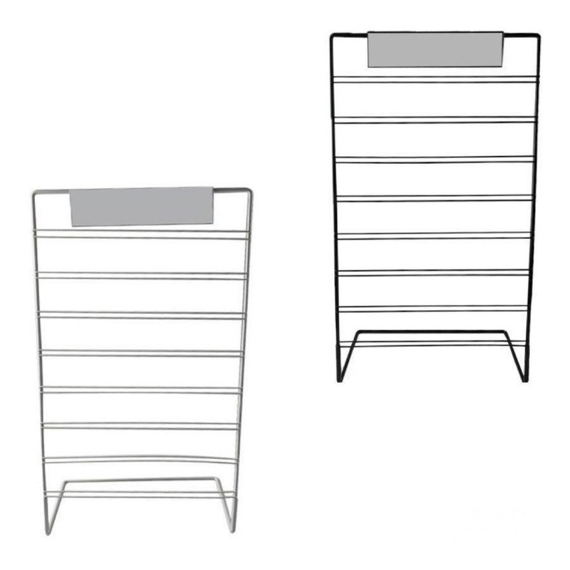 Earring stand with mirror - Storage - Plastic Black