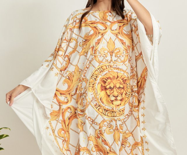 White and gold (one piece) kaftan - Small