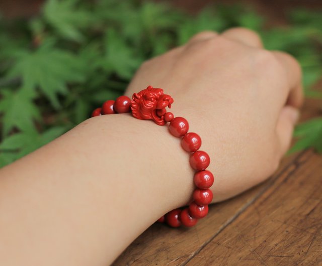 春秋オリジナルデザイン | 8mm高含有帝王砂 | 虎爺ブレスレット