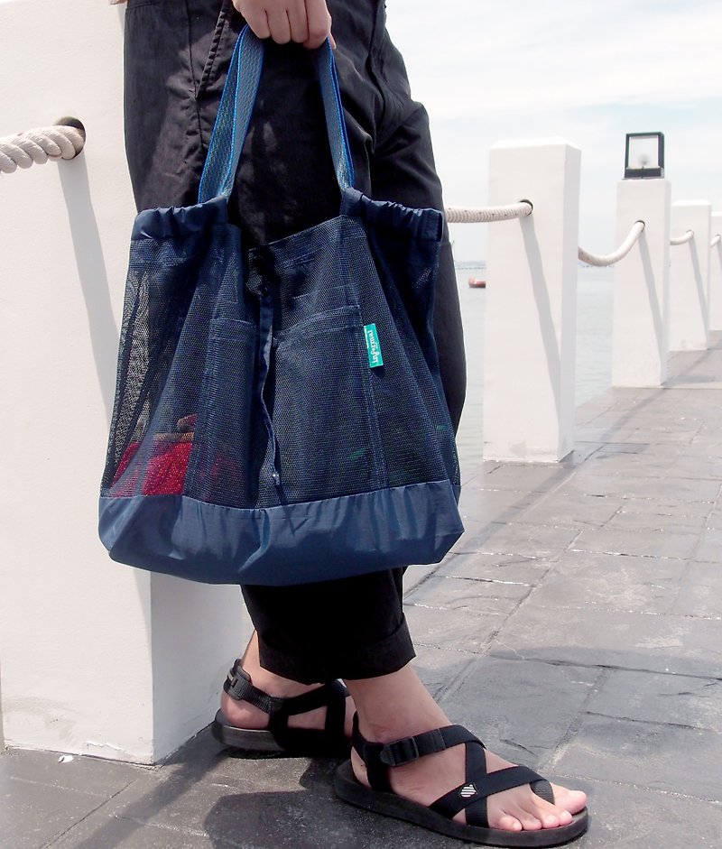 Standard Mesh Check out Navy+Navy - Handbags & Totes - Nylon 