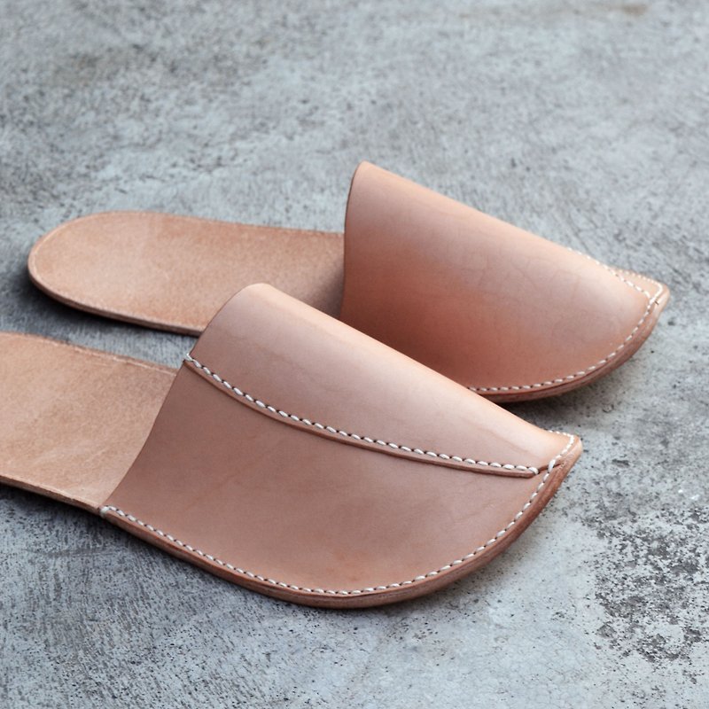 Indoor slippers - Indoor Slippers - Genuine Leather Pink