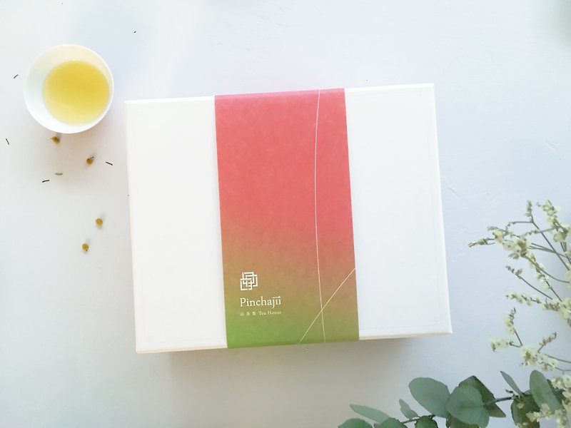 Tea Set | Mother's Day tea gift set = {contend Alishan Jin Xuan tea 60G + natural compound lemon grass tea into tea bags = 12} - ชา - พืช/ดอกไม้ 