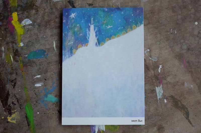 Postcard-Undersea Starry Sky - การ์ด/โปสการ์ด - กระดาษ สีน้ำเงิน