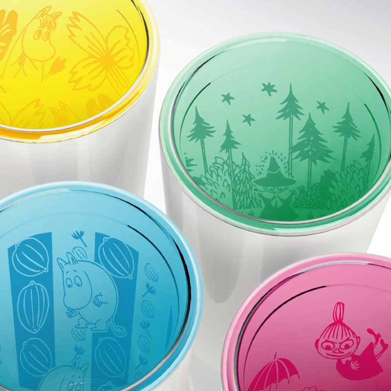 【Pinkoi x Moomin】Red A Double Wall Tumbler (Limited Edition) - Cups - Plastic Multicolor